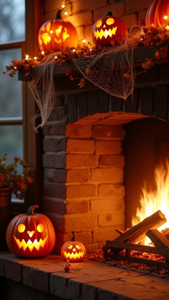 classic pumpkin autumn display