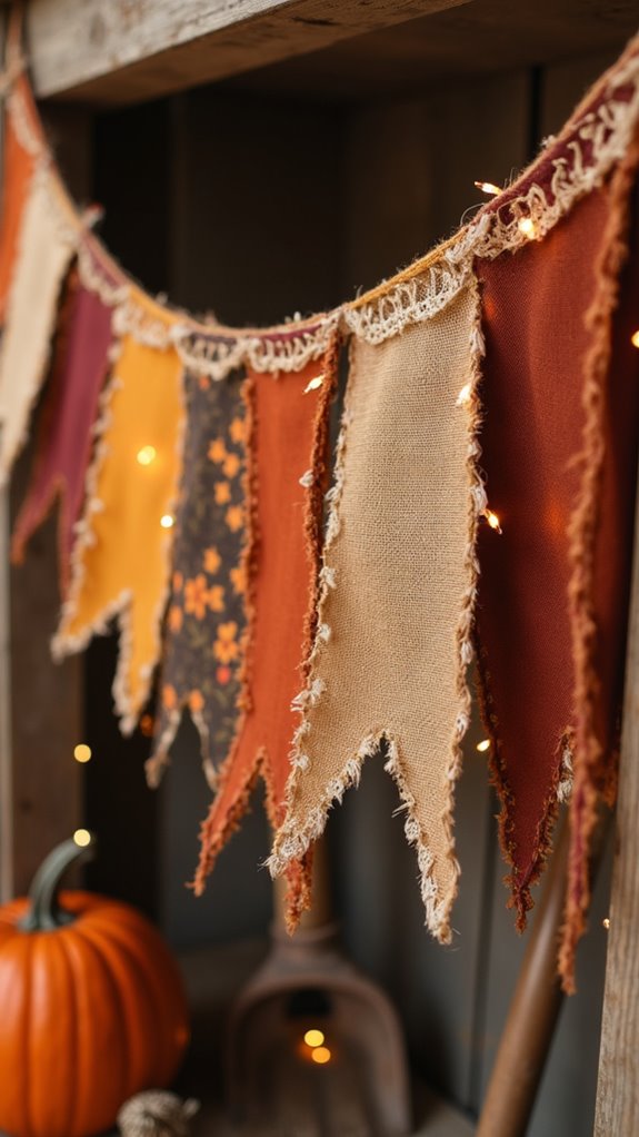 cozy autumn fabric banners