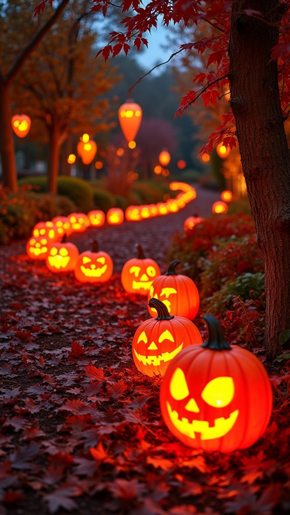 cozy autumn harvest display
