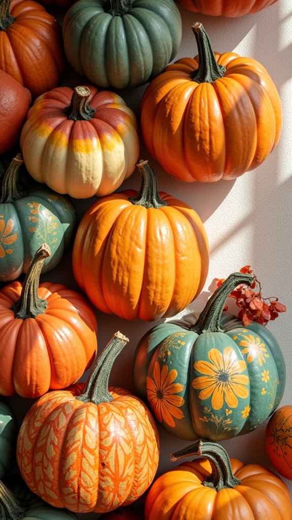 cozy autumn pumpkin art