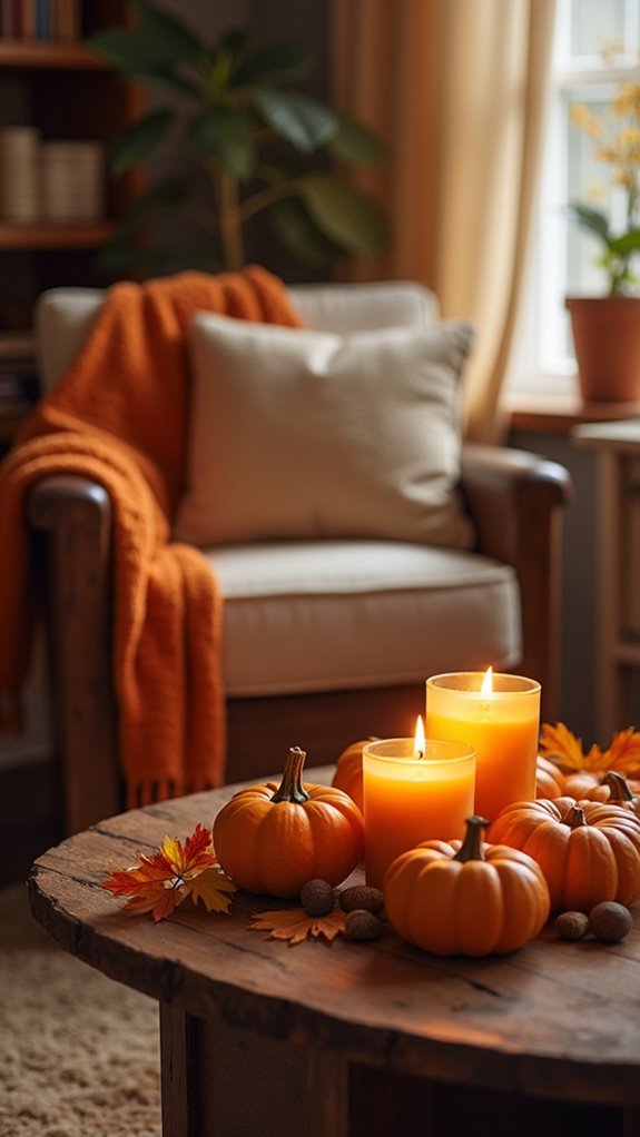 cozy fall ambiance candles