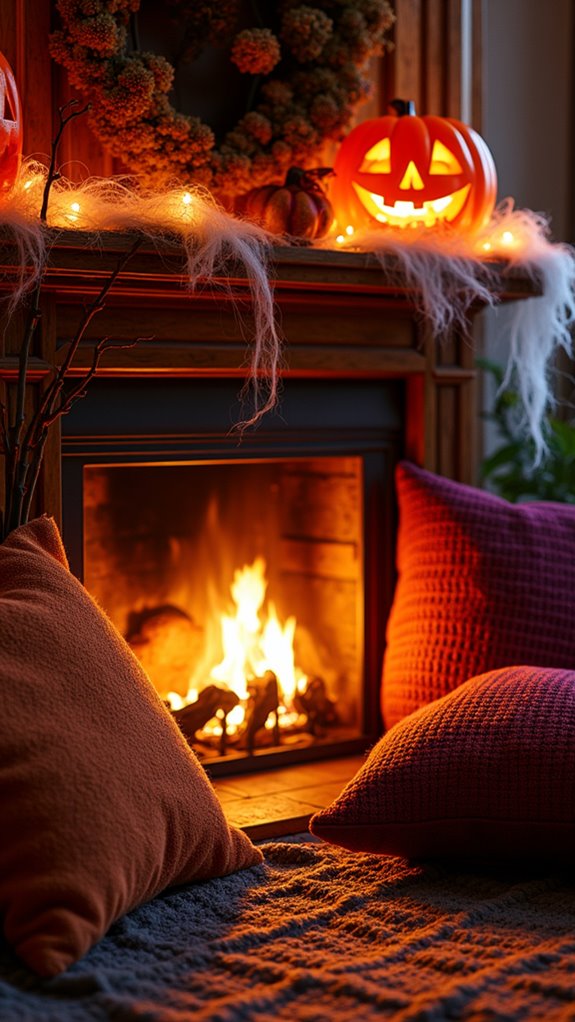 cozy fall retreat setup