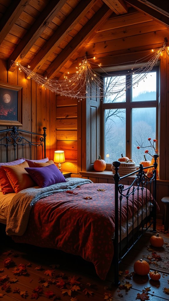 cozy rustic autumn retreat