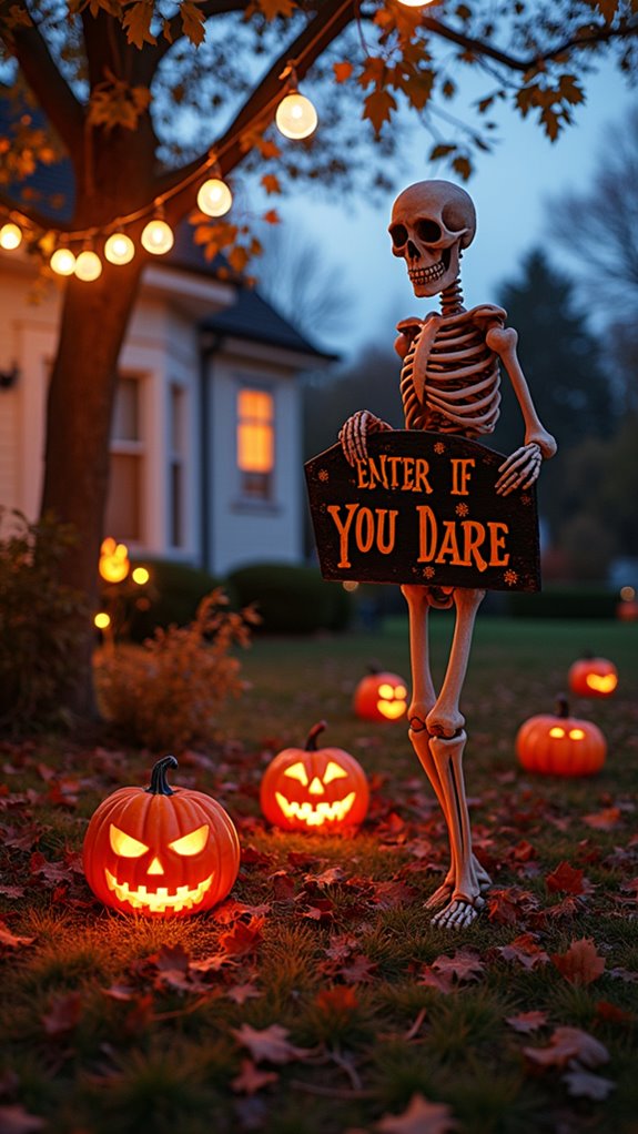craft spooky halloween signs