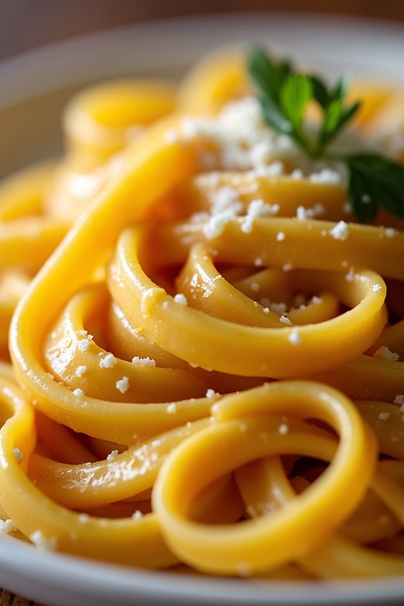 creamy pumpkin pasta dish