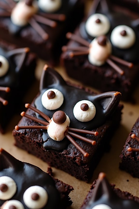creative halloween brownie treats