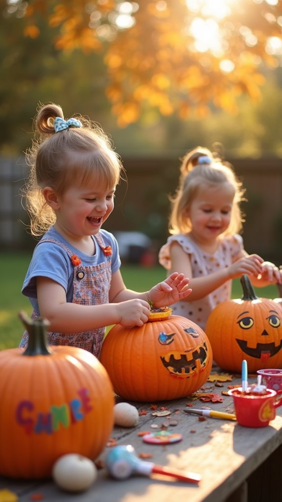 creative pumpkin decorating activity