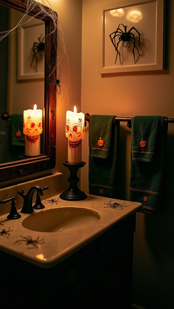 creepy candles create ambiance