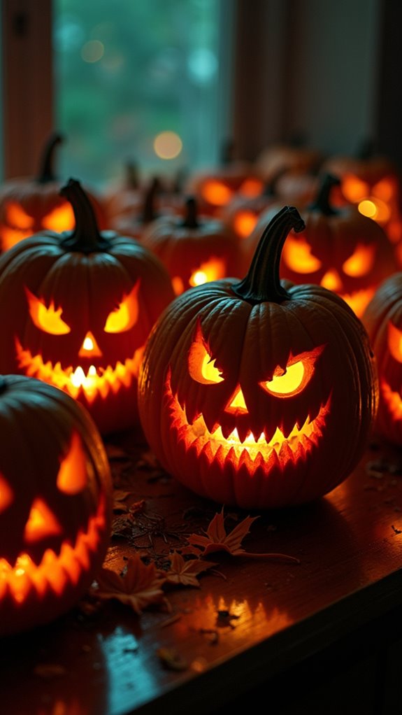 creepy clown pumpkin carvings