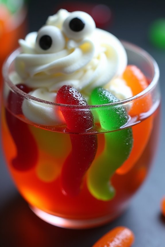 creepy crawly dessert cups