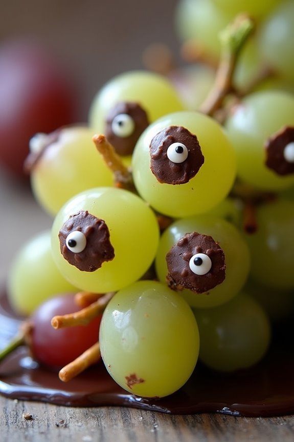 creepy crawly grape treats
