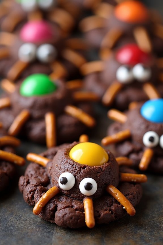 creepy crawly halloween cookies