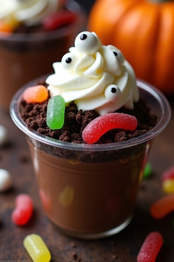 creepy crawly halloween dessert