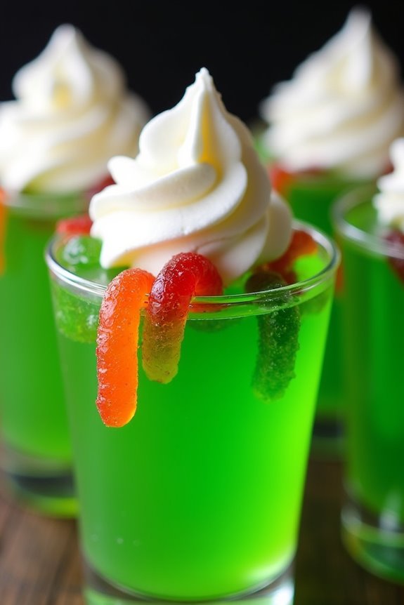 creepy crawly jello shots