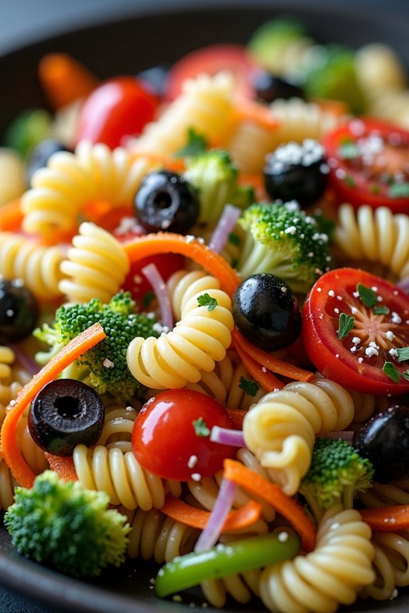 creepy crawly pasta salad