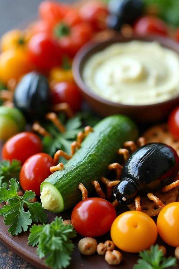 creepy crawly veggie fun