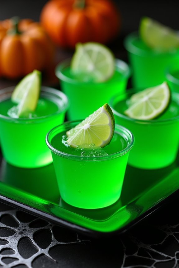 creepy cucumber jello shots