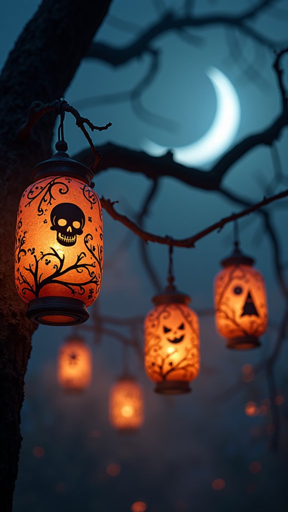creepy lanterns create ambiance