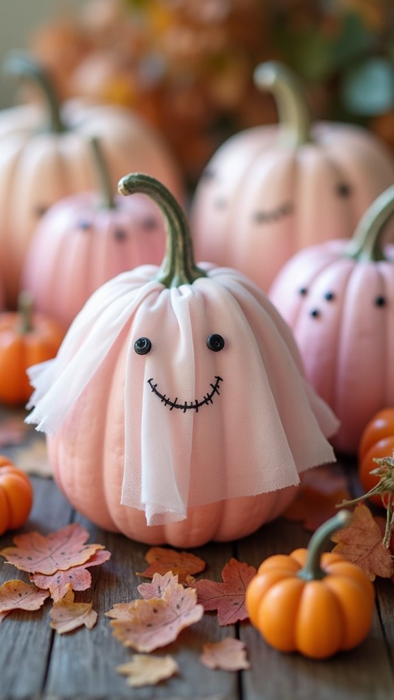 cute ghost pumpkin decorations