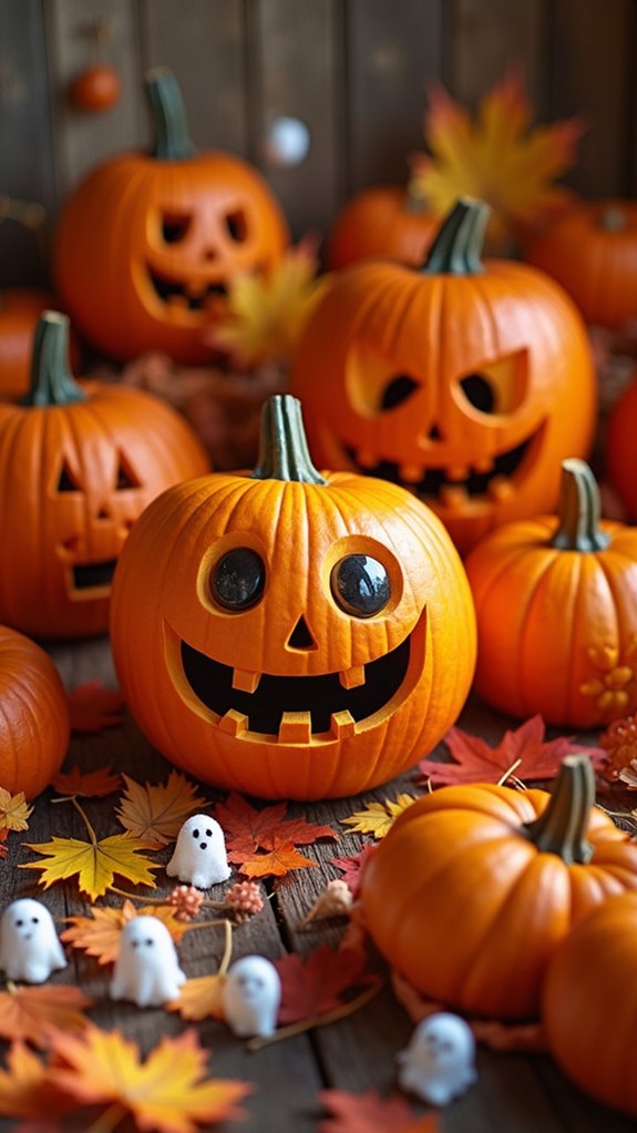 cute monster pumpkin carving
