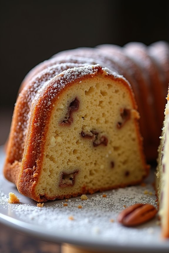 decadent bourbon pecan cake
