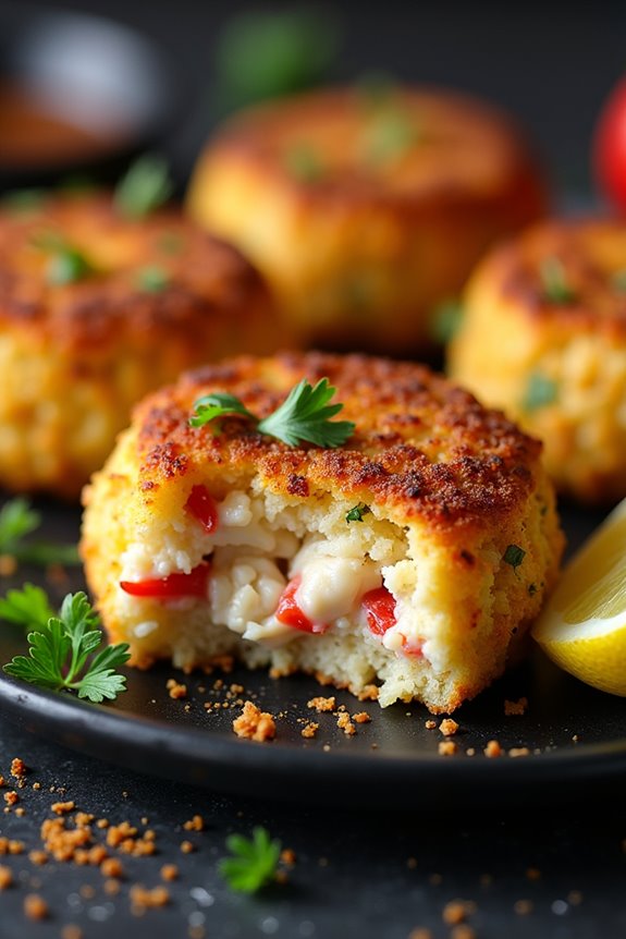 devilishly spicy crab cakes