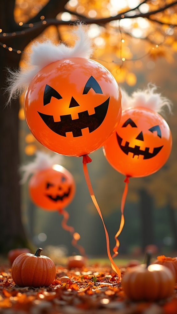 diy jack o lantern balloons