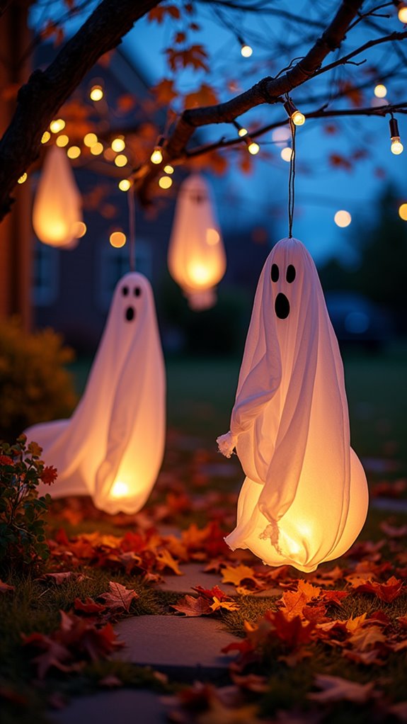 diy spooky ghost lanterns