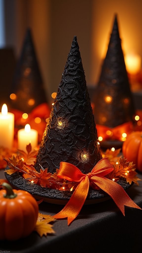 diy witch hat cones