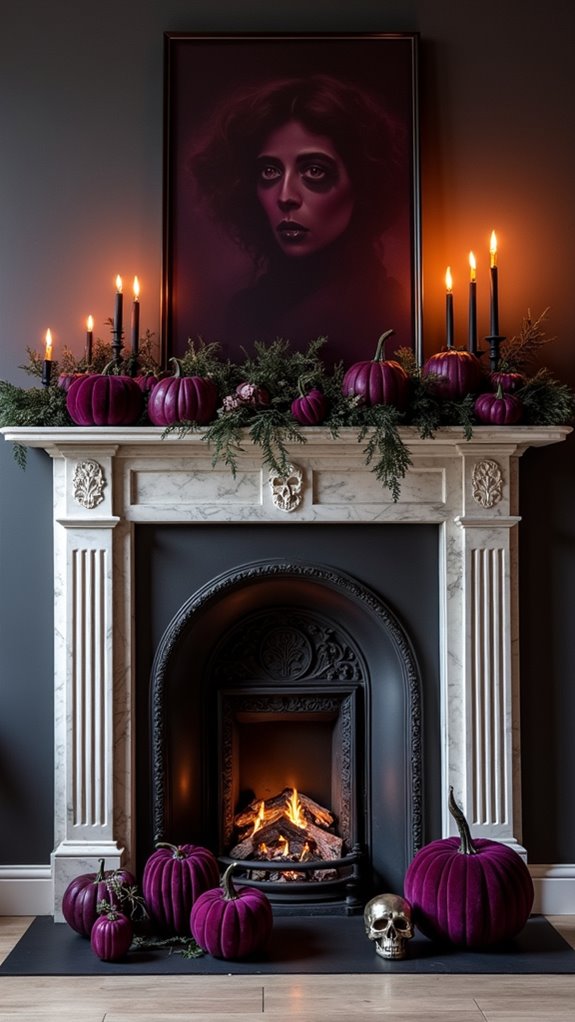 dramatic dark halloween decor