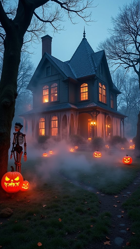 eerie ambiance with fog