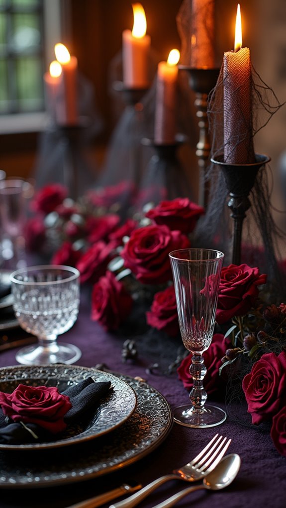 eerie elegance with candles