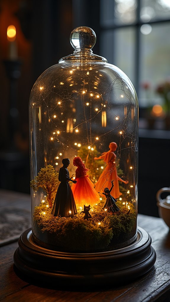 eerie elegant halloween centerpiece