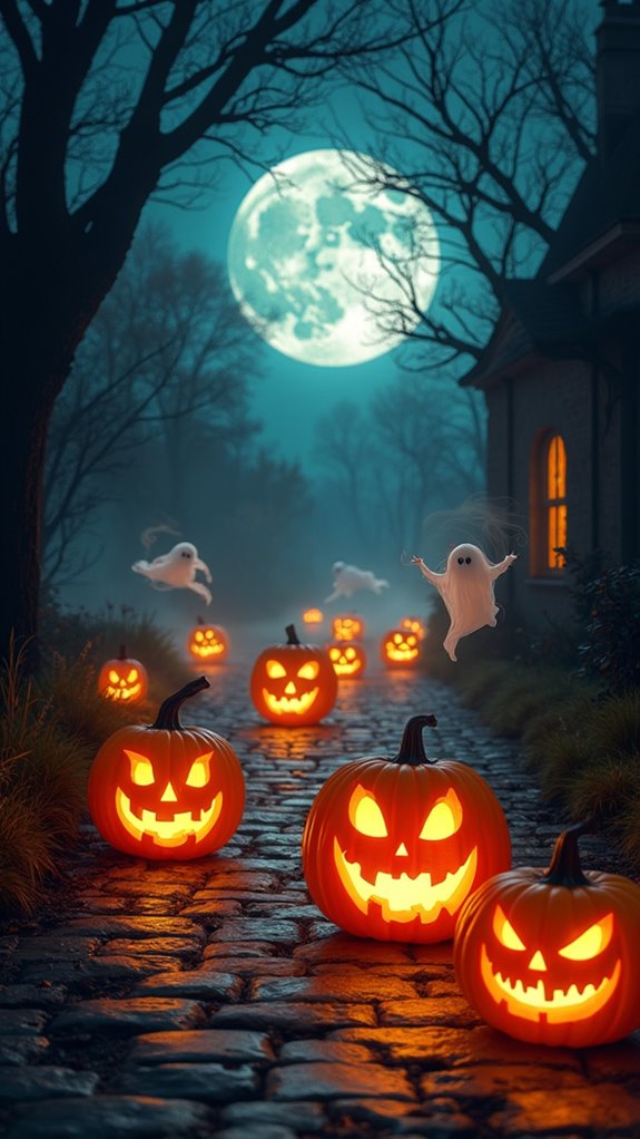 eerie ghostly lantern decorations