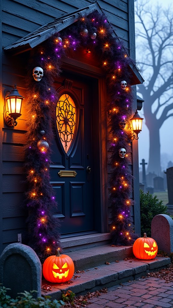 eerie graveyard entrance decorations