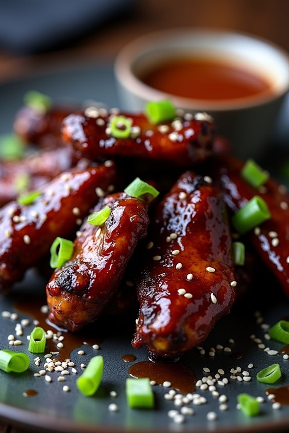 eerie halloween appetizer wings