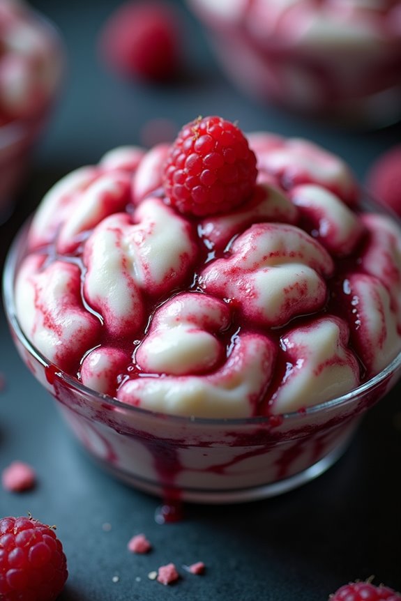 eerie halloween brain dessert