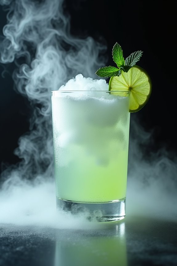 eerie halloween cocktail creation
