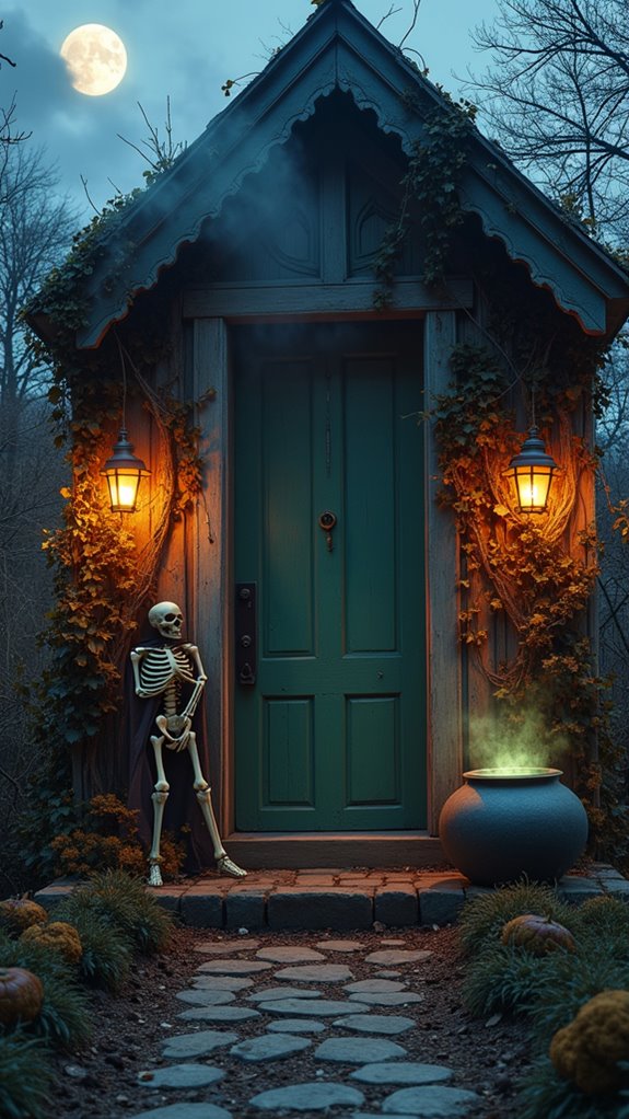 eerie halloween doorway decorations