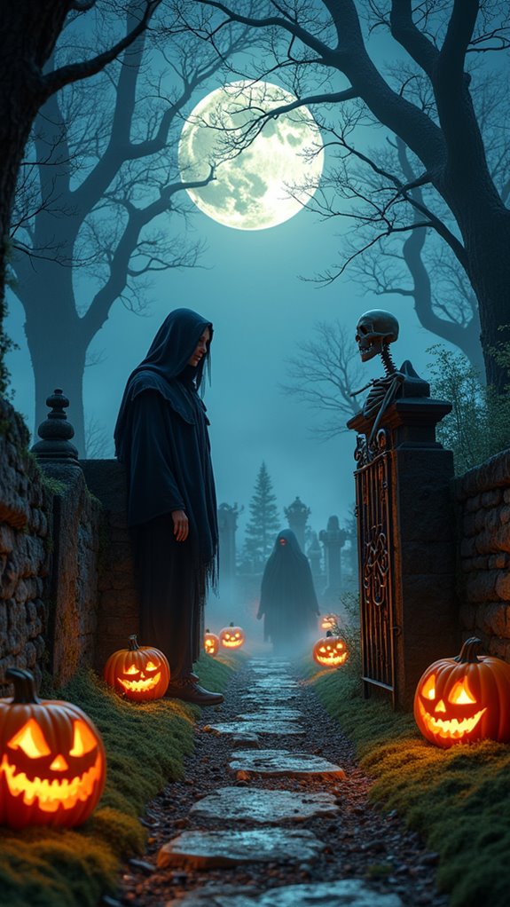 eerie haunted graveyard transformation