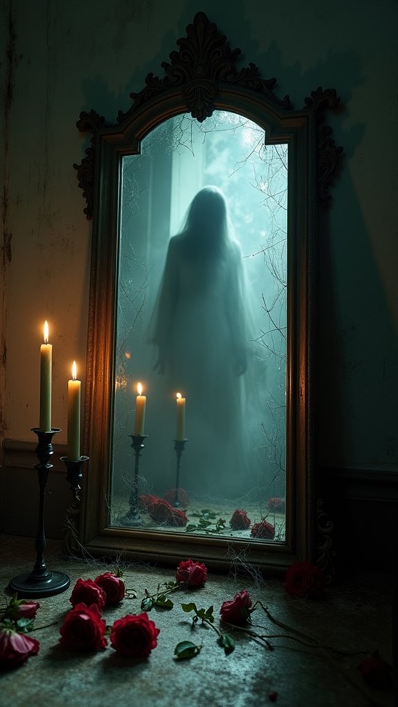 eerie haunted mirror decor