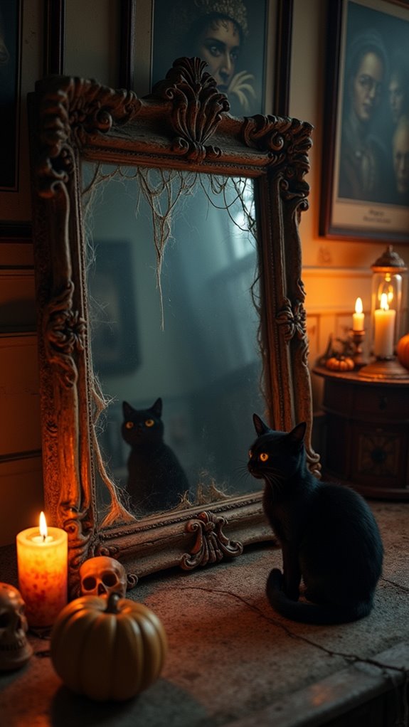 eerie haunted mirror decor