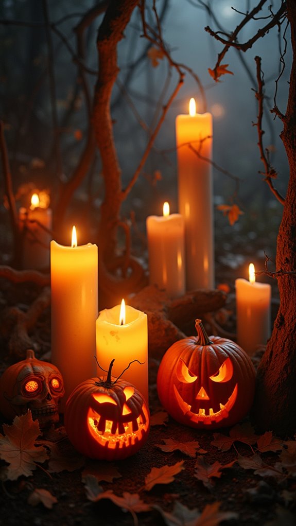 eerie lanterns create ambiance