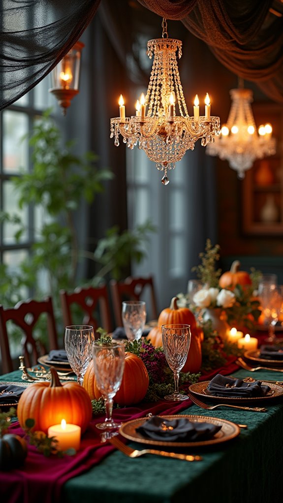 elegant candlelit crystal ambiance