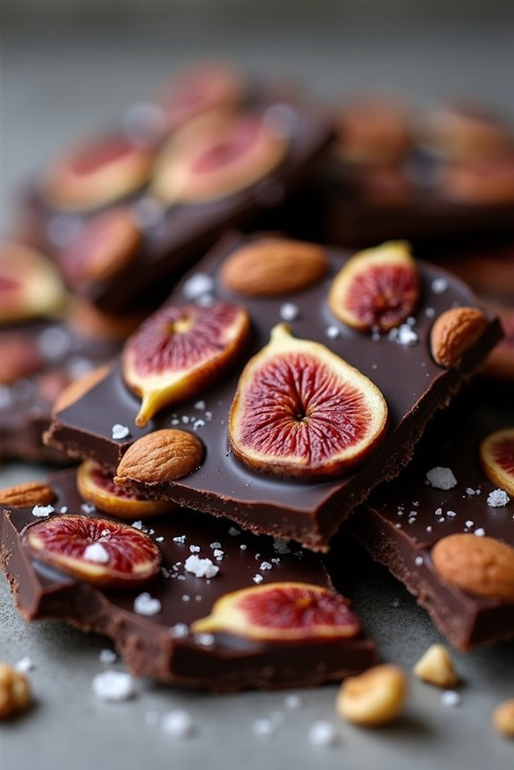 elegant chocolate wine bark