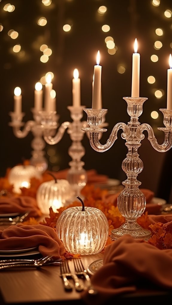 elegant glass and crystal