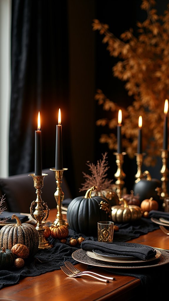 elegant halloween decor accents