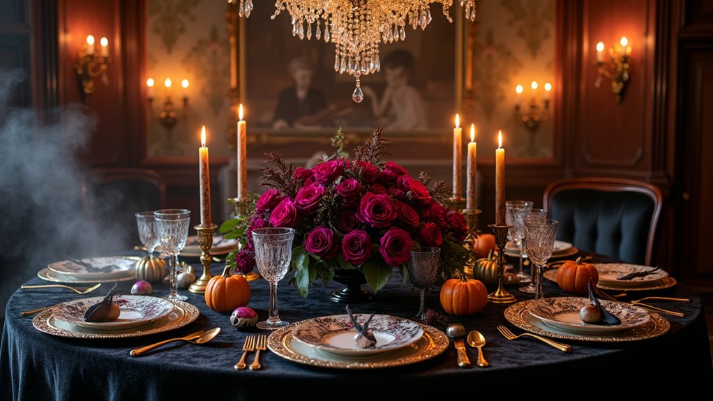elegant halloween table designs