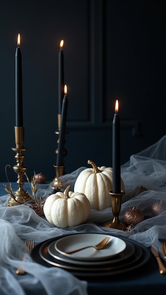 elegant minimalist halloween decor
