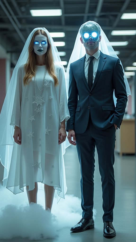elegant office ghost attire